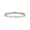 18ct Rose Gold Baguette Cut 3.00ct Diamond Bracelet