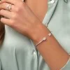 18ct White Gold Pear Emerald & Brilliant Cut 1.08ct Diamond Crossover Bangle