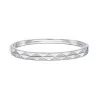 18ct White Gold Round Brilliant 0.35ct Diamond Geometric Bangle