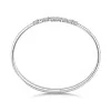 18ct White Gold Mixed Cut 1.53ct Diamond Bangle
