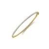 18ct Yellow Gold 1.00ct Round Brilliant Cut Diamond Bangle