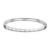 9ct White Gold Round Brilliant 0.25ct Diamond Set Bangle
