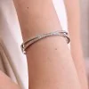 9ct White Gold Round Brilliant 2.00ct Diamond Bangle