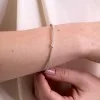 9ct White Gold 0.50ct Diamond Pear Bangle