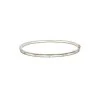9ct Yellow Gold Rub Over 0.05ct Diamond Hinge Bangle