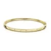 9ct Yellow Gold Round Brilliant 0.15ct Diamond Staggered Line Bangle