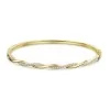 9ct Yellow Gold Round Brilliant 0.40ct Diamond Twist Bangle