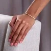 9ct Yellow Gold Round Brilliant 0.40ct Diamond Twist Bangle