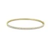 9ct Yellow Gold Round Brilliant 1.00ct Diamond Bangle