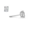 18ct White Gold Oval Cut 1.50ct Diamond Solitaire Earrings