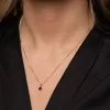 9ct Yellow Gold Sapphire Rub Over Pendant 2