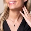 18ct White Gold Pear Cut 0.90ct Sapphire And 0.24ct Diamond Halo Pendant