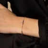 9ct White Gold 0.45ct Sapphire Bracelet