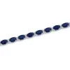 9ct White Gold 8.45ct Oval Sapphire & Round Brilliant Diamond Bracelet