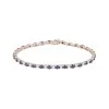 9ct Yellow Gold 4.25ct Round Brilliant Cut Sapphire and Diamond Bracelet