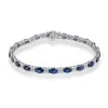 18ct White Gold Sapphire And Diamond Bracelet
