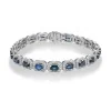18ct White Gold Sapphire And Diamond Bracelet