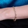 18ct Yellow Gold 3.70ct Sapphire & Lab Grown Diamond Bracelet