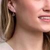 9ct Yellow Gold Pear Cut 0.50ct Ruby Open Drop Earrings