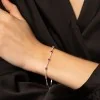 9ct White Gold Diamond 0.54ct and Ruby 1.10ct Bracelet