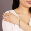 9ct Yellow Gold Brilliant Cut 4ct Ruby and Diamond Bracelet