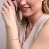 9ct Yellow Gold Round Brilliant 0.20ct Diamond & Ruby Bracelet