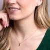 9ct Yellow Gold Emerald Cut 0.25ct Emerald Solitaire Pendant