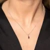 9ct White Gold Emerald Cut Amethyst and Diamond Pendant