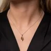18ct White Gold Diamond 0.13ct and Citrine 0.87ct Halo Pendant