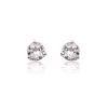 9ct White Gold Morganite Stud Earrings