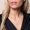 9ct Yellow Gold Cubic Zirconia Disc Pendant