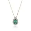 9ct Yellow Gold Emerald Cubic Zirconia Pendant