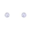 9ct White Gold Brilliant Cut Cubic Zirconia Stud Earrings
