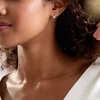9ct White Gold Cubic Zirconia Round Brilliant Solitaire Earrings