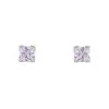 9ct Yellow Gold Princess Cut Cubic Zirconia Stud Earrings