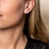 9ct Yellow Gold Pear Cut Cubic Zirconia Stud Earrings