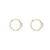 9ct Yellow Gold Micro Cubic Zirconia Hoop Earrings