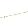 9ct Yellow Gold Cubic Zirconia Staggered Rub Over Bracelet