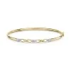 9ct Yellow Gold Cubic Zirconia Infinity Bangle
