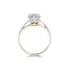 9ct Yellow Gold Oval Cut Cubic Zirconia Solitaire Ring