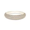 9ct Yellow Gold Cubic Zirconia Pave Ring