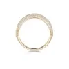 9ct Yellow Gold Cubic Zirconia Pave Ring