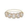 9ct Yellow Gold Cubic Zirconia Five Stone Ring