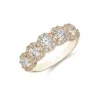 9ct Yellow Gold Cubic Zirconia Five Stone Ring