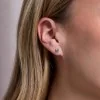 9ct White Gold Round Brilliant Cubic Zirconia Pendant and Earrings Set