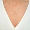 9ct Yellow Gold Plain Flat Cross Pendant