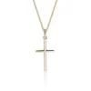 9ct Yellow Gold Fine Cross Pendant