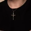 9ct Yellow Gold 28mm Crucifix Pendant