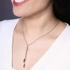 9ct Yellow Gold Double Drop Necklet