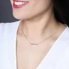 9ct Yellow Gold Plain Bar Necklet